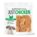 Just Food for Dogs Single Ingredient Healthy Dog Treats and Dog Snacks, Jerky Treats, Human Grade, Preservative and Grain Free, Rawhide Free Chews, Low Calorie Treat - Chicken Breast, 5 oz