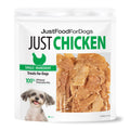 JustFoodForDogs Chicken Breast Jerky Dog Treats, Single Ingredient, Human Grade, Grain Free, Low Calorie Training Treats for Dogs, 18 oz