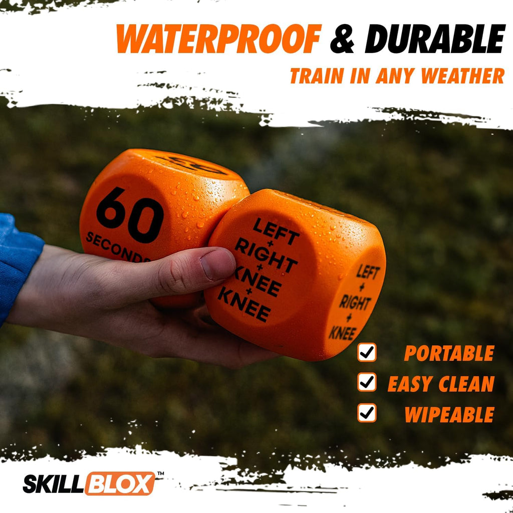 Soccer Kick Up Training Dice (2 pcs) - Soccer Gifts for Boys 8-12 Juggling Skills Game - Training Equipment Accessories (Kick UP DICE)