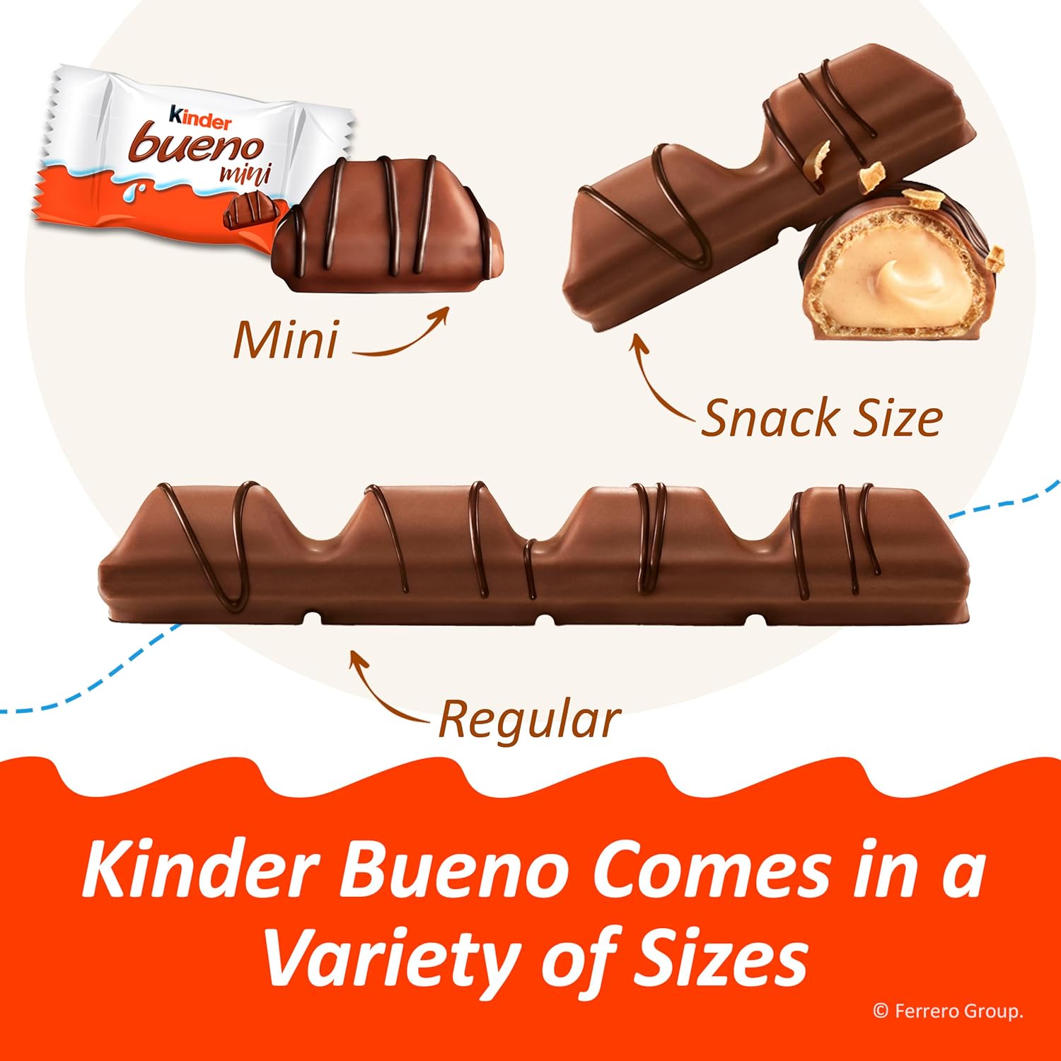 Kinder Bueno Milk Chocolate Bars with Hazelnut Cream, Bulk 20 Pack, Chocolate Candy Bars for Game Day, Football Party Supplies, Snacks for Adults, 4 Per Pack