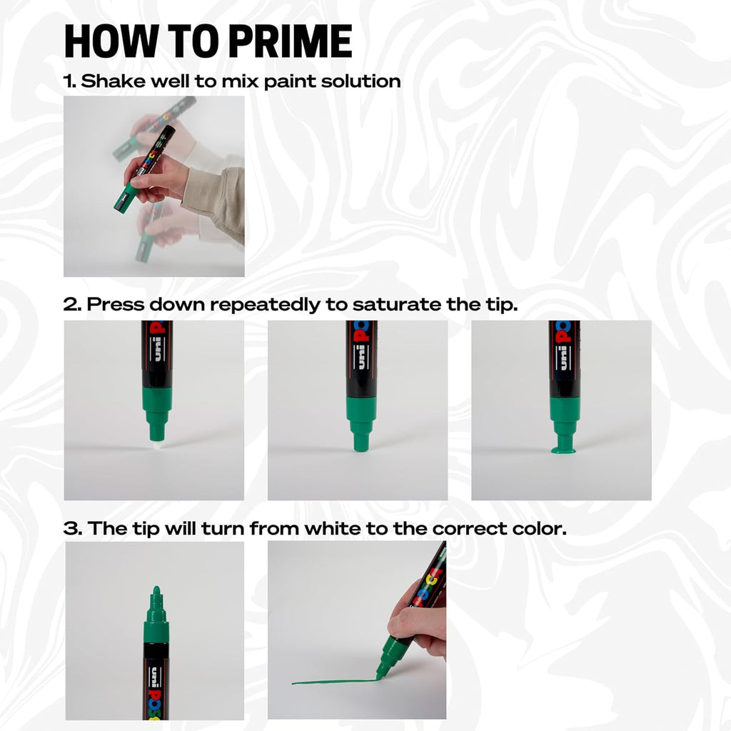POSCA 8-Color Paint Marker Set, PC-5M Medium