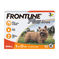 FRONTLINE Plus Flea & Tick Spot Treatment for Small Breed Dogs 5-22 lbs. (Orange) Count of 3 | Trusted by pet owners for over 20 years, kills fleas, ticks & chewing lice, waterproof 24 hr
