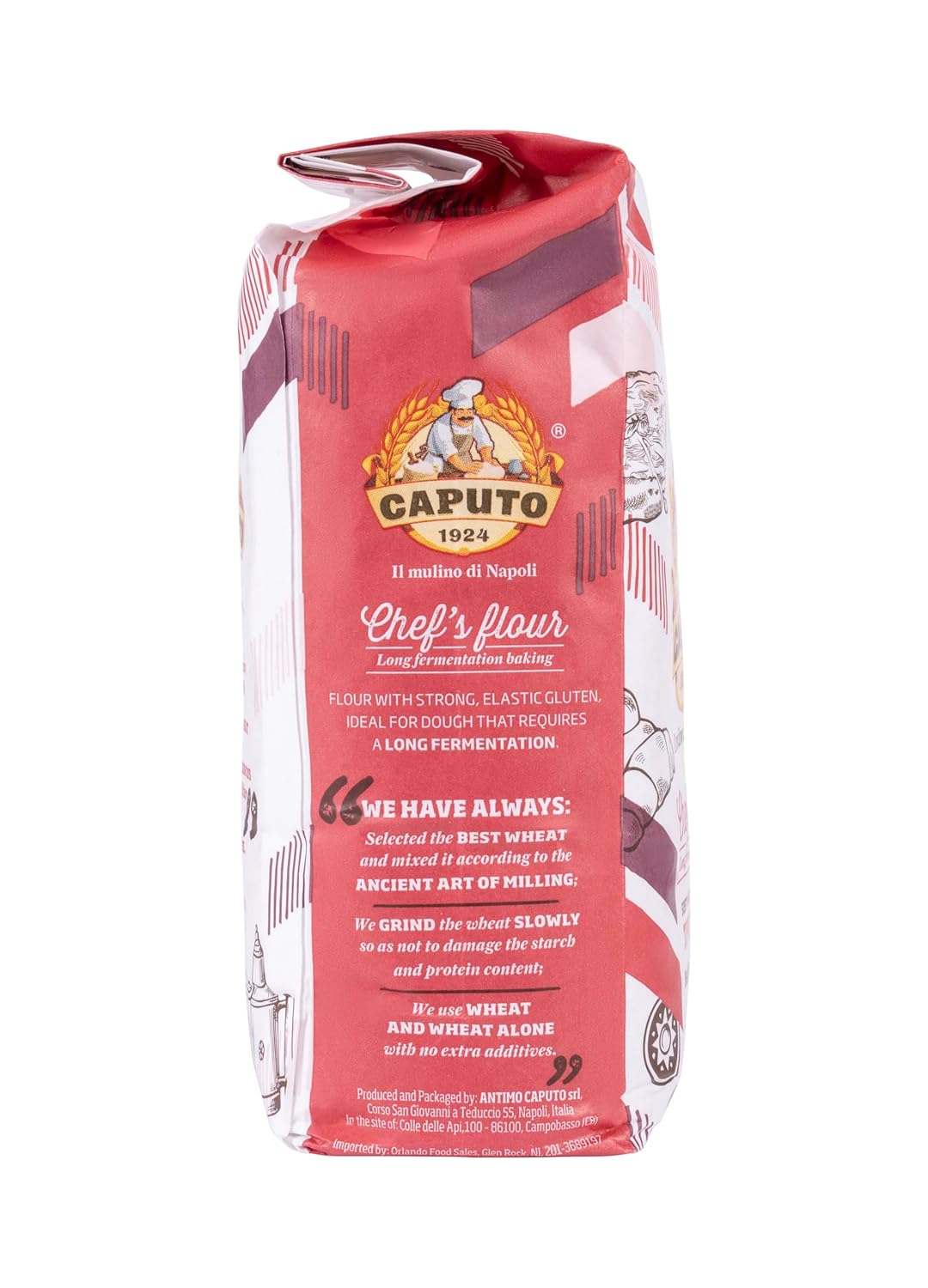 Antimo Caputo Chefs Flour 2.2 LB (Pack of 2) - Italian Double Zero 00 - Soft Wheat for Pizza Dough, Bread, & Pasta