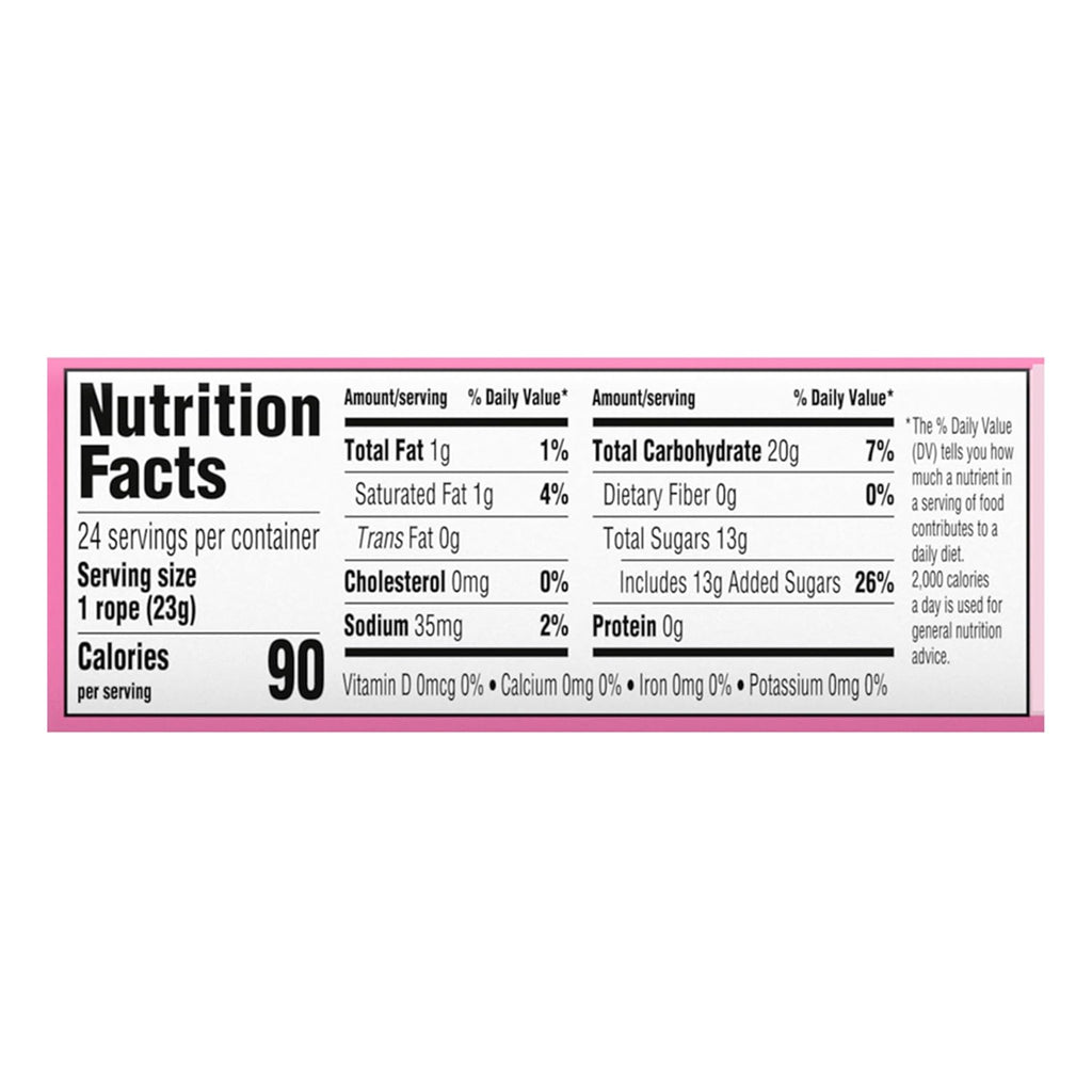 Laffy Taffy Rope Candy, Strawberry Flavor, 0.81 Ounce Ropes (Pack of 24)