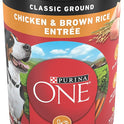 Purina ONE Classic Ground Chicken and Brown Rice Entree Adult Wet Dog Food - (Pack of 12) 13 oz. Cans