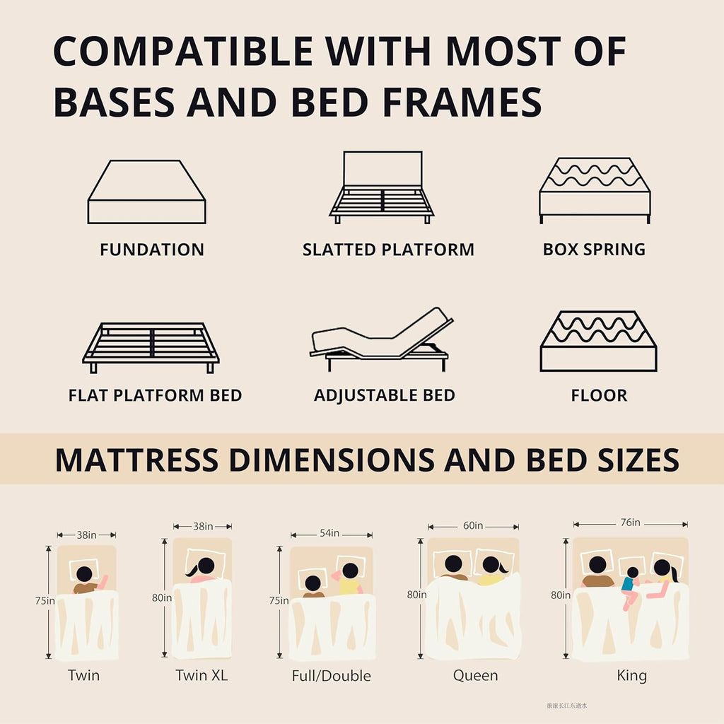 EGOHOME 12 Inch King Memory Foam Mattress for Back Pain, Cooling Copper Gel Bed in a Box, Foam Made in USA, CertiPUR-US Certified, Therapeutic Medium Firm, 76x80x12 Black
