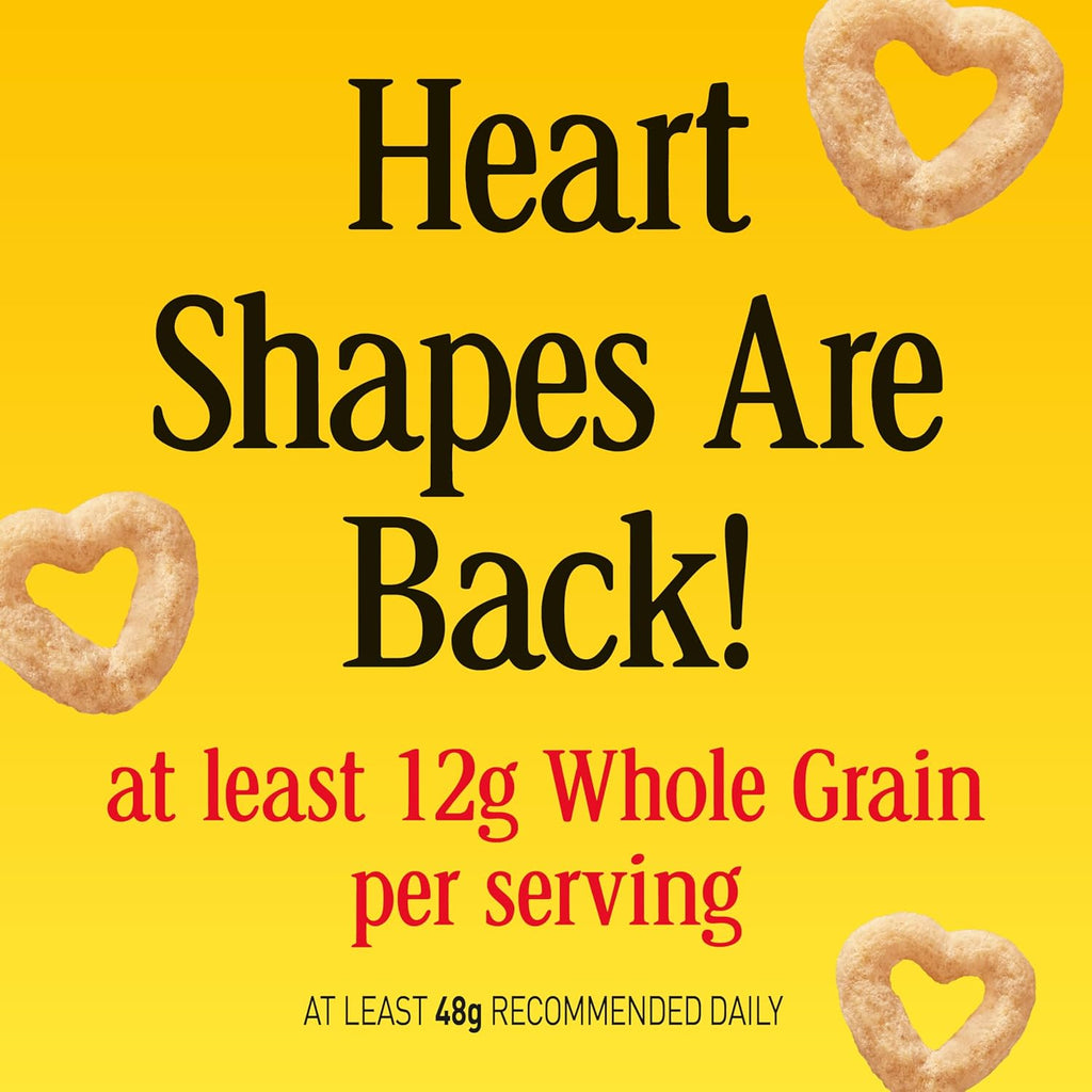 Cheerios Cereal, Limited Edition Heart Shapes, Affirmations Box, Heart Healthy, Gluten Free, Giant Size, 20 oz