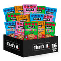 That's it. Fruit Crunchables Variety Pack, Fruit Snacks for Kids, 100% Fruit Crisps, Plant-Based, Non-GMO, Gluten-Free, No Sugar Added (16 Pack)