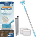 Baseboard Buddy | Lightweight Home Cleaning Essential, Perfect for Baseboards, Moldings & Walls, Glide & Wipe Trapping & Locking Dirt & Dust | As Seen on TV, (1 3 Reusable Pads)