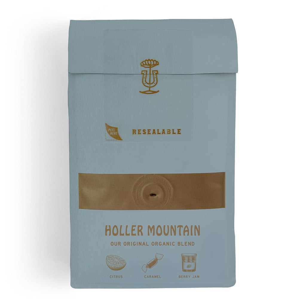 Stumptown Coffee Roasters, Organic Medium Roast Ground Coffee, 100% Arabica Coffee - Holler Mountain 12 Ounce Bag, Flavor Notes of Citrus Zest, Caramel and Hazelnut
