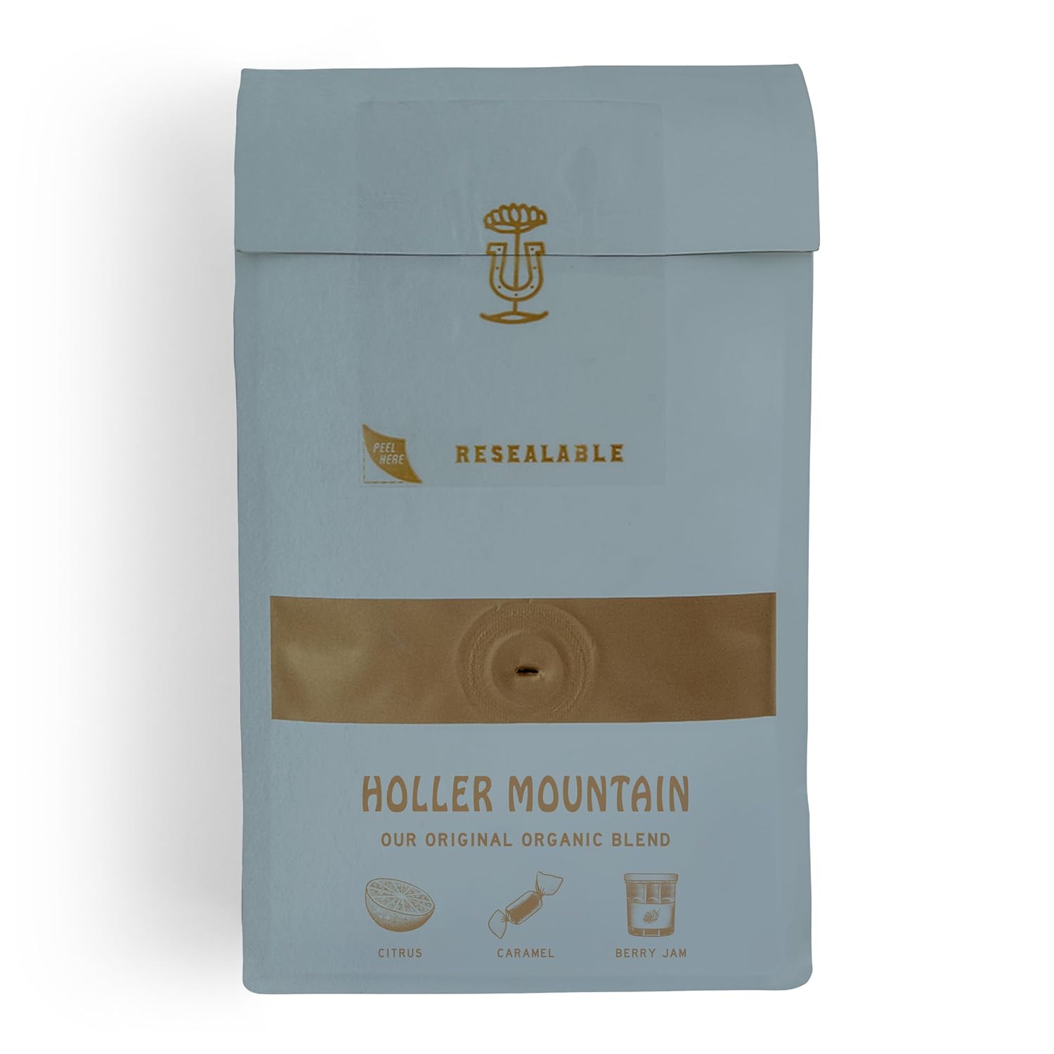 Stumptown Coffee Roasters, Organic Medium Roast Ground Coffee, 100% Arabica Coffee - Holler Mountain 12 Ounce Bag, Flavor Notes of Citrus Zest, Caramel and Hazelnut