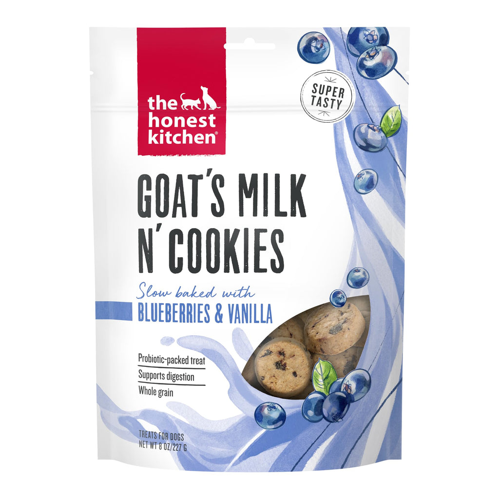 The Honest Kitchen Goat's Milk N' Cookies: Slow Baked with Blueberries & Vanilla, 8 oz Bag