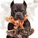 2 Pack Tough Dog Toys for Aggressive Chewers: Ultra-Dense Nylon, Durable Dog Bones, Bacon Flavor, Heavy Duty Dog Chew Toys for Large Dogs 20-90 lbs, Long Lasting & Keep Them Busy