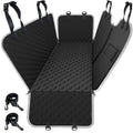 Mancro Dog Car Seat Cover for Back Seat, 2026 Upgraded 600D Heavy Duty Waterproof & Scratch-Resistant Dog Hammock for Car, Back Seat Pet Cover for Dogs with Sedan, Trucks and SUVs, Standard, Black