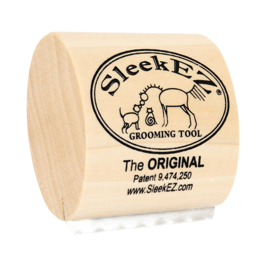 SleekEZ Cat Brush for Shedding & Cat Brushes for Indoor Cats | Pet Brush for Cats | Grooming Tool | Works for Short & Long Haired Pets | Great for All Fur Types | Made in USA | 1 pack | 2.5 inch
