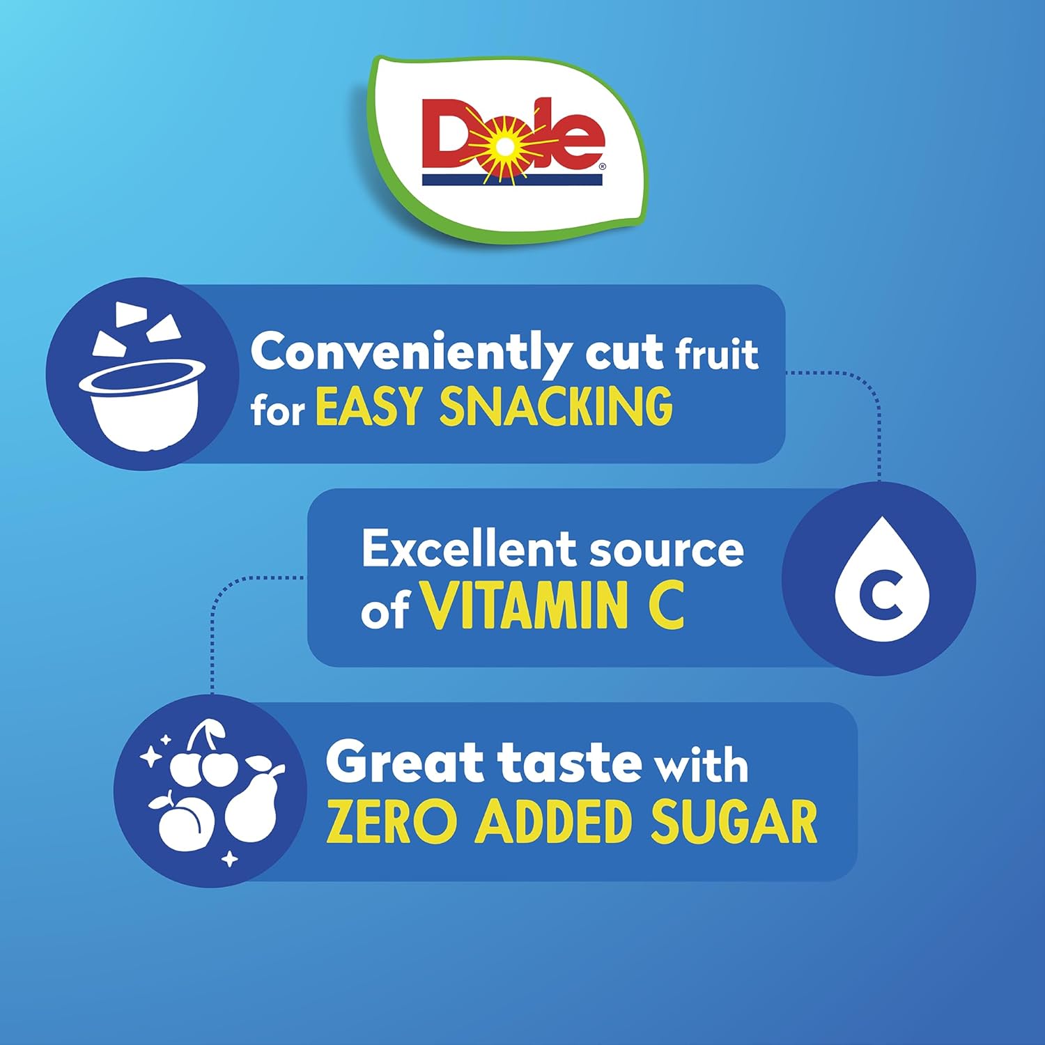 Dole Diced Peaches, Mandarin Oranges, and Cherry Mixed Fruit with No Sugar Added Variety Pack - Dole Fruit Bowls Snacks - 4 oz Bowls - 12 Pack