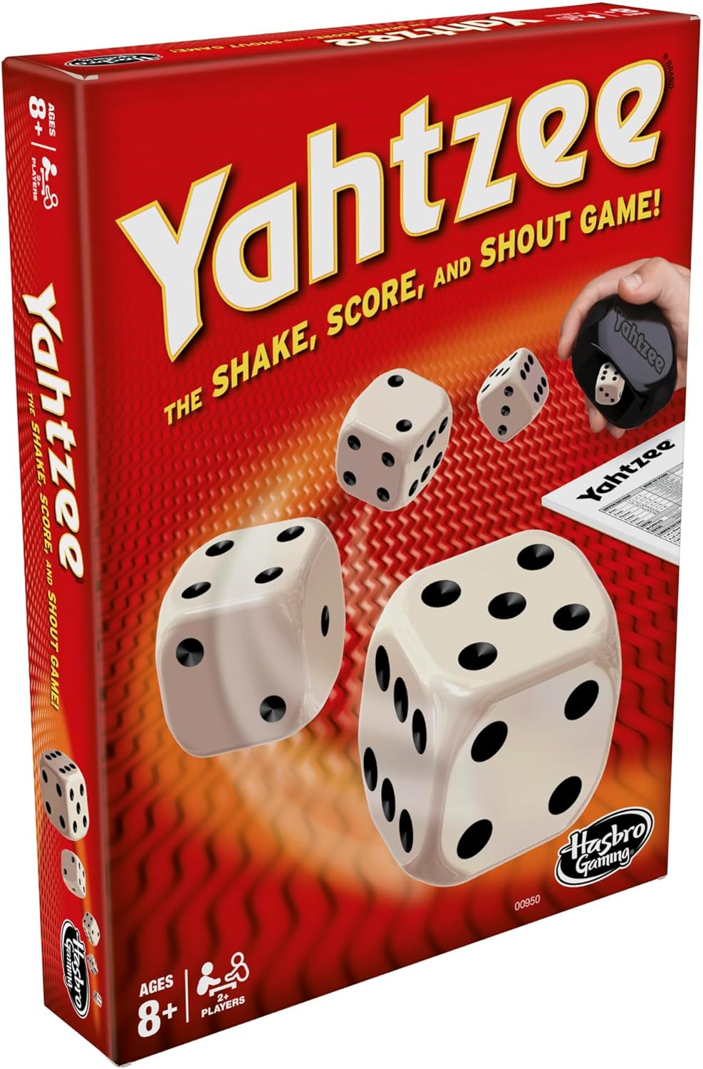 Hasbro Gaming Yahtzee Game, Fast-Playing Dice Games for Kids, Teens, and Adults, Strategy Games, Family Games for Kids, 2 or More Players, Ages 8 and Up