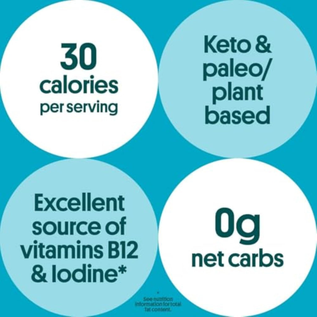 Gimme Seaweed Organic Premium Roasted Seaweed Snacks, Sea Salt, 6 Count, Keto, Vegan, Gluten-Free, Great Source of Omega3s and Iodine, Healthy On-The-Go Snack for Kids and Adults