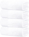 Tens Towels Pack of 4 Extra Large Bath Towels 30 x 60 Inches, 100% Cotton, Larger & Lighter Weight, Quicker to Dry, Super Soft and Absorbent, Perfect for Bathroom, White