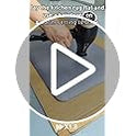 KitchenClouds Kitchen Mat Cushioned Anti Fatigue Rug 17.3"x28" Water Resistant, Non Slip, Standing and Comfort Desk/Floor Mats for House Sink Office (Black)