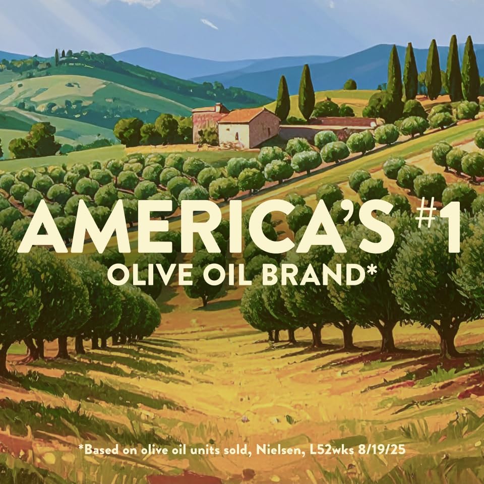 Pompeian Smooth Extra Virgin Olive Oil, Contains Polyphenols, First Cold Pressed, 101 Fl Oz