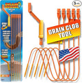 FlexiSnake Drain Weasel Sink Snake Hair Clog Remover Tool Kit, 5 Wands | Pipe, Bathroom, Bathtub Cleaner, 18-inch Long Refills, Flexible, Removable Handle, Made in The USA
