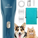 oneisall Pet Clipper for Cat Matted Hair, Pet Shaver for Cats Quiet Pet Clippers Waterproof Cordless Cat Clippers for Matted Long Hair with Storage Bag (Green)