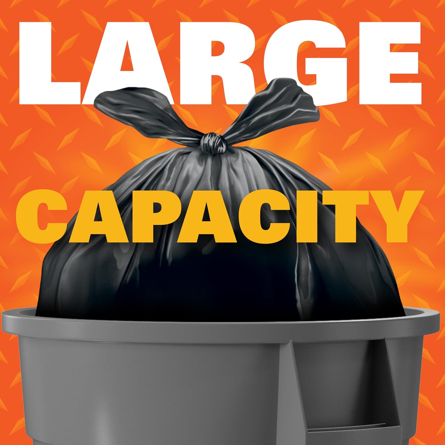 Hefty Easy Flaps Multipurpose Large Trash Bags, 30 Gallon, 40 Count