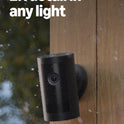 Ring Outdoor Cam Plus, Battery (newest model), Home or business security, Wide-Angle 2K Video with Ring Vision, Low-Light Sight for full-color night vision, Mount-Anywhere Versatility, Black