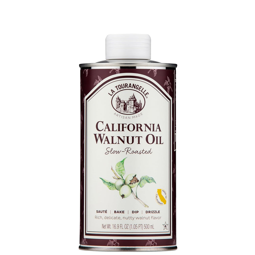La Tourangelle, Roasted Walnut Oil, Plant-Based Source of Omega-3 Fatty Acid, Cooking, Baking, & Beauty, 16.9 Fl Oz
