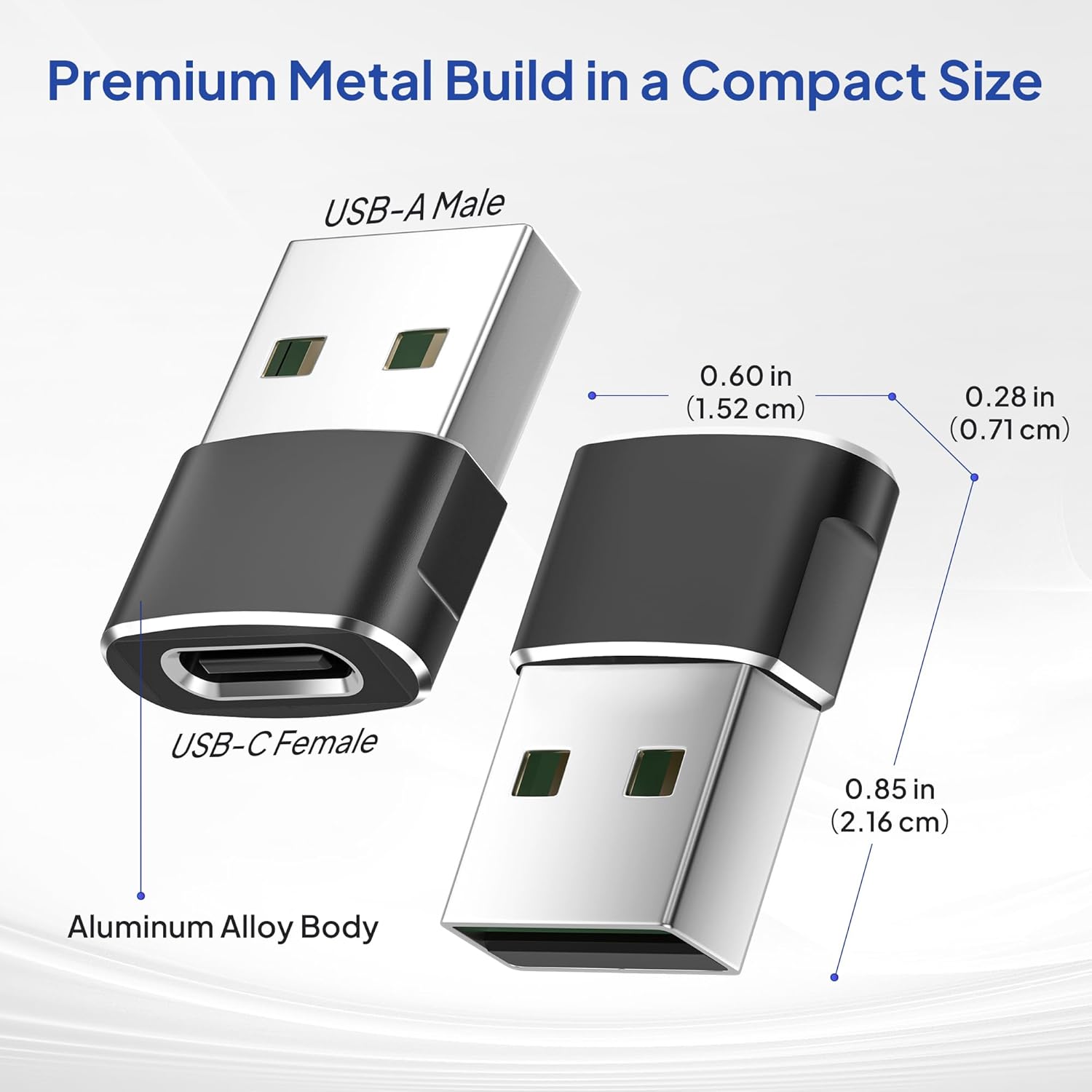 Elebase USB to USB C Adapter for iPhone 17 4Pack,USBC Female to A Male Car Charger Adapter,Type C Converter Apple 16 Pro Max 15 14 Plus,iWatch Watch 11 10 Se Ultra 3,iPad Air,Samsung Galaxy S25,Black
