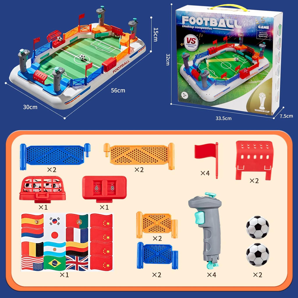 COUOMOXA Soccer Board Game for Kids: Mini Foosball Table Game - Interaction Soccer Toys for 3 4 5 6 7 8-12 Year Old Indoor Family Playroom Party - Perfect Birthday Sports Gift for Boys Girls