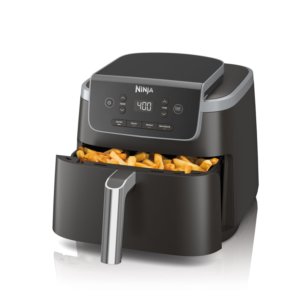 Ninja Air Fryer Pro, 5 Qt, 4-in-1, Grey, AF141 | Air fry, roast, reheat, dehydrate, 1750W, 400F max, Fits 4 lbs fries, Nonstick basket, Dishwasher-safe