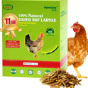Amzey 11 LBS Dried Black Soldier Fly Larva - All Natural BSF Larvae - 85X More Calcium Than Mealworms - High Calcium Treats for Chickens, Birds, Reptiles, Hedgehog, Geckos, Turtles