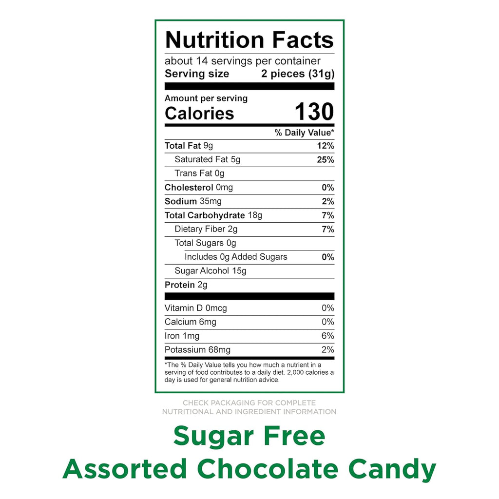 RUSSELL STOVER Sugar Free Assorted Chocolate Candy, 15.7 oz. bag