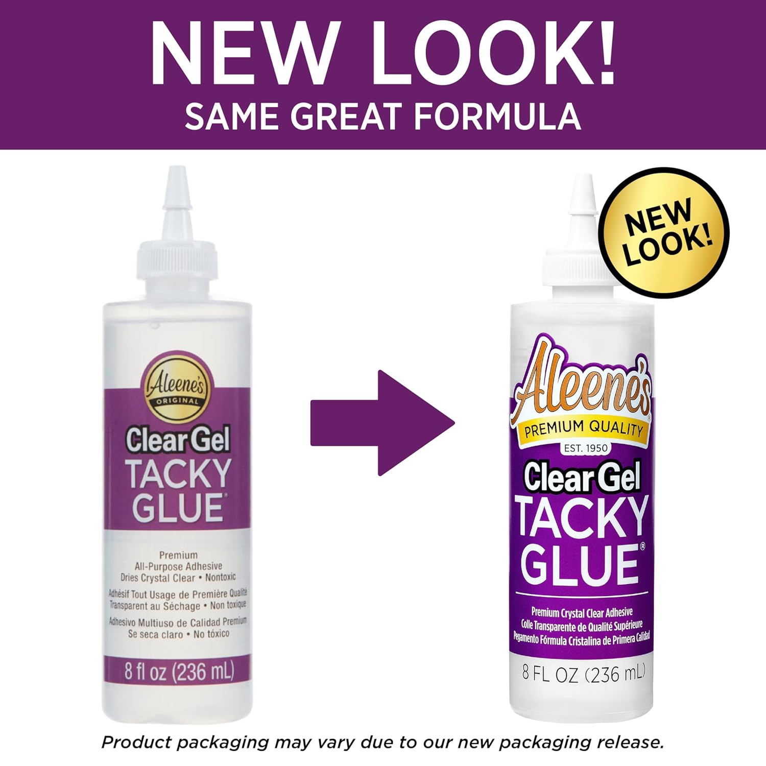 Aleene's Clear Gel Tacky Glue for Crafts, Nontoxic, Applies and Dries Clear, 8 fl oz