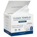 Clean Skin Club Clean Towels XL™, 100% USDA Biobased Face Towel, Disposable Face Towelette, Eczema Association Accepted, Makeup Remover Dry Wipes, Ultra Soft, 100 Ct, 2 Pack