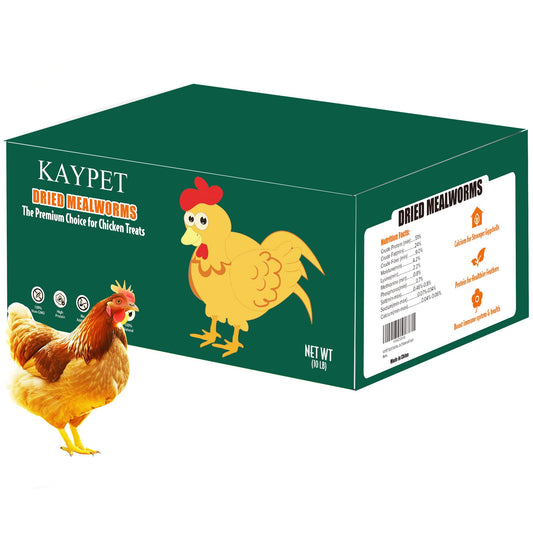 Dried Mealworms 10LB Pure Natural Non-GMO Mealworms for Chicken Ducks and Wild Birds High Protein Chicken Feed and Bird Food