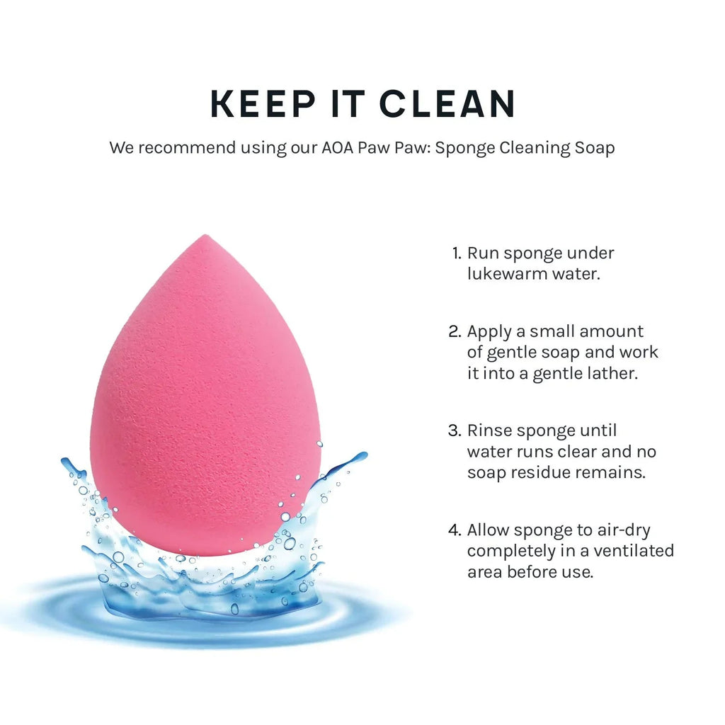 AOA Studio Latex-Free Makeup Sponge Set of 6, Super Soft for Powder, Cream & Liquid - Cart Shape