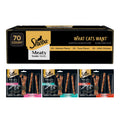 Sheba Meaty Tender Sticks Cat Treats Chicken, Tuna Flavor, or Salmon Flavor, 0.14 oz., 70 Count