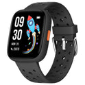 BIGGERFIVE Smart Watch for Kids, 1.8" Fitness Tracker Watch Pedometer, Heart Rate, Sleep Monitor, IP68 Waterproof, Calorie Step Counter, Puzzle Games with/Without APP for Girls Boys Teens 5-16, Black