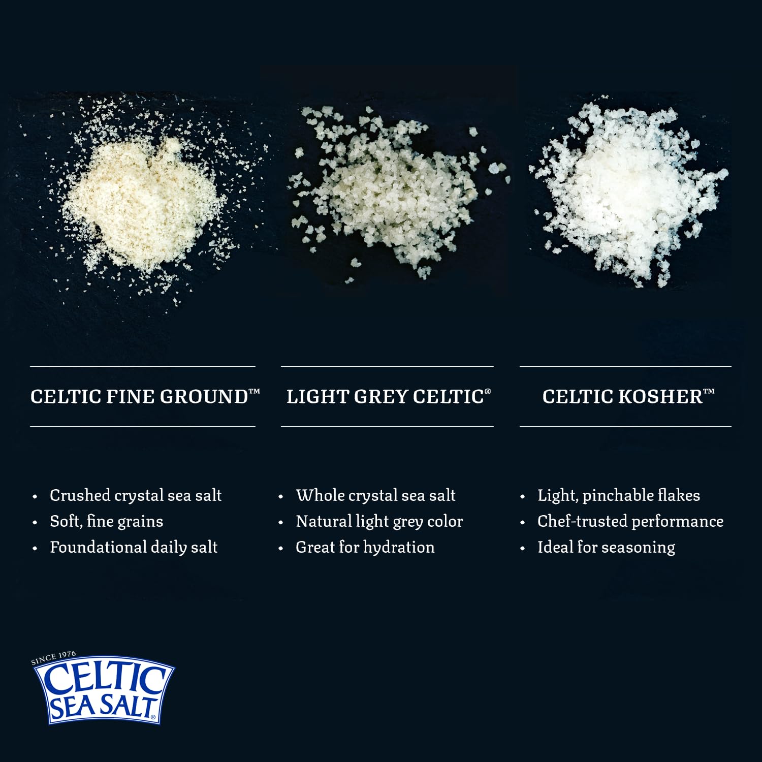 Celtic Sea Salt, Light Grey Mineral Sea Salt, 1 Pound Resealable Bag Unrefined Hydration, Hand-Harvested, Vital Minerals, Family Founded Since 1976