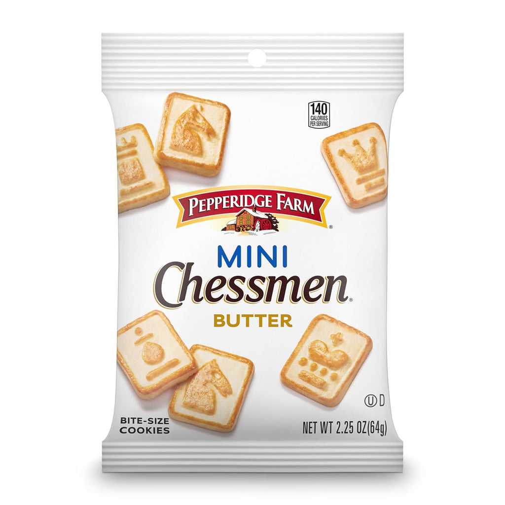 Pepperidge Farm Chessmen Minis Butter Cookies, 8 Snack Packs, 2.25-oz. Each (Pack of 8)