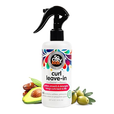 So Cozy Detangler & Leave In Conditioner Spray - Hair Detangler Spray for Kids - Paraben-Free Leave In Hair Conditioner & Detangling Spray for Frizzy Hair (8 fl oz)