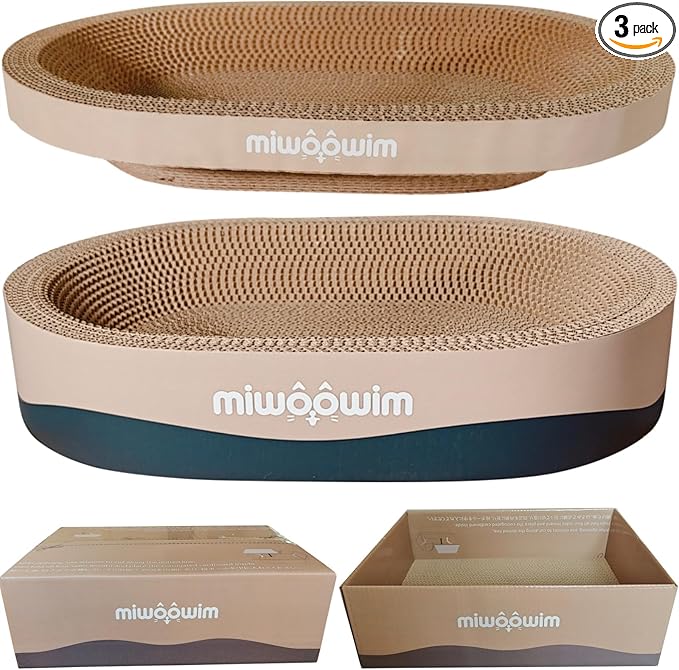 3PSC Cat Scratcher Cardboard