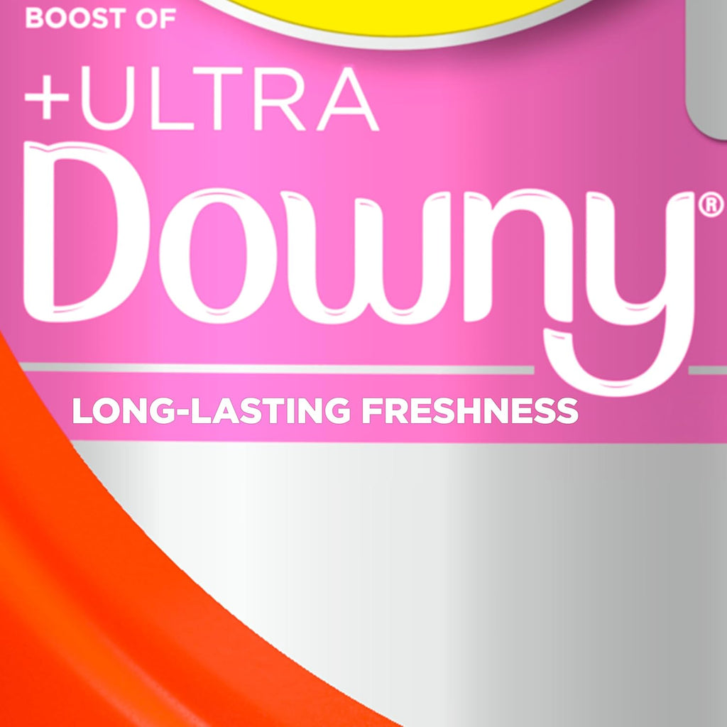 Tide Plus Boost of Ultra Downy Liquid Laundry Detergent, April Fresh Scent, 132 fl oz, 94 Loads, Laundry Detergent Liquid with Long-Lasting Freshness