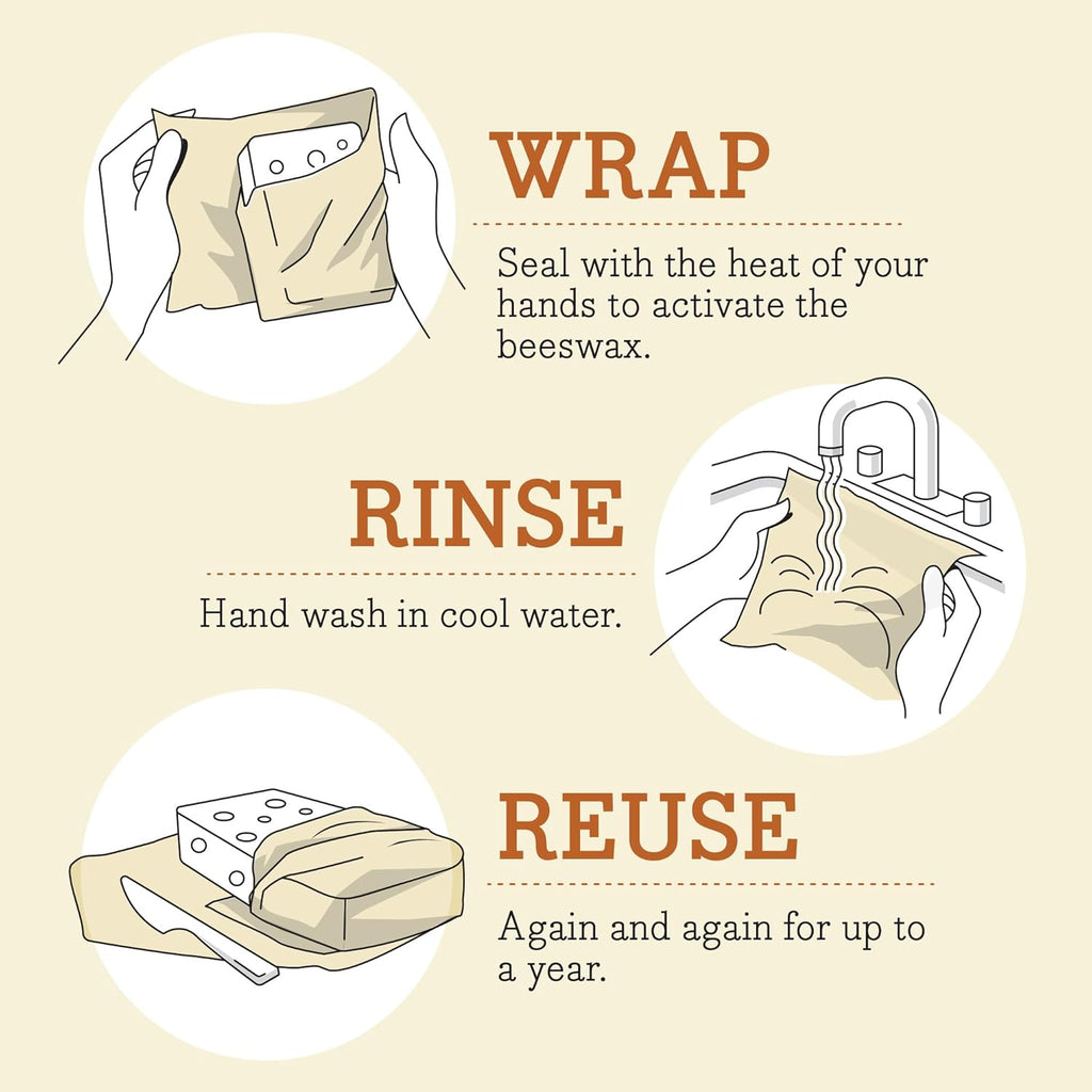 Bee's Wrap Beeswax Wraps for Food - Cut to Size 14x52" Wax Paper Roll - Made in USA Reusable Waxed Paper & Bowl Covers - Organic & Eco-Friendly Alternative to Aluminum Foil & Plastic Wrap, Honeycomb