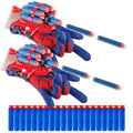 2 Sets Spider Web Shooters for Kids Classroom Prizes Cosplay Launcher Gloves with Wrist Toy Set Hero Webs Shooter for Kids