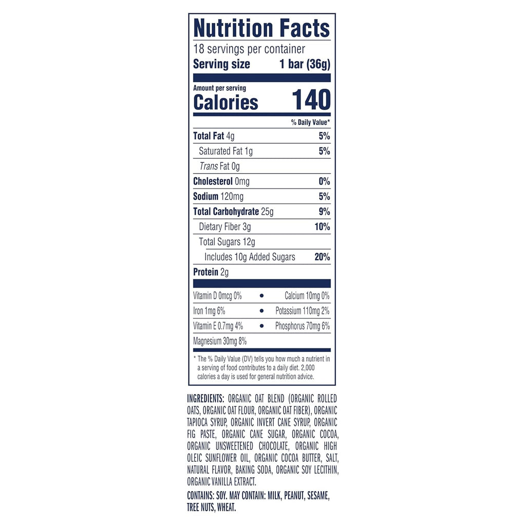Zbar - Chocolate Brownie - Soft-Baked Energy Snack Bars - Non-GMO - 11g Whole Grains - USDA Organic Granola Bars (18 Pack)