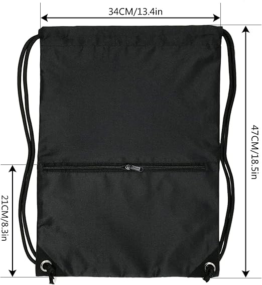 HOLYLUCK Drawstring Backpack Bag Sport Gym Sackpack